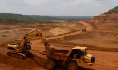 Mining site in the Democratic Republic of Congo extracting rare earth minerals