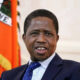 Portrait of former Zambian President Edgar Lungu, who served from 2015 to 2021 and died at age 68 in South Africa.