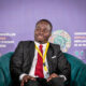 Ivorian entrepreneur Koffi Amani François Xavier speaking at the AfDB 2025 Annual Meetings, sharing how he grew his snack brand “Mon Chips” into a multinational business with support from the ENABLE Youth and AgriPitch programs.