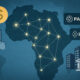 Illustration of Africa's financial transformation showing interconnected digital payment systems like PAPSS and BUNA, symbolizing reduced dollar dependence and regional economic integration across African countries.