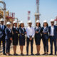 Engaged Namibian young professionals in an oil and gas facility