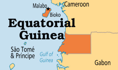 Strategic location of Equatorial Guinea in Central Africa, bordered by Cameroon and Gabon, with access to major Gulf of Guinea shipping routes
