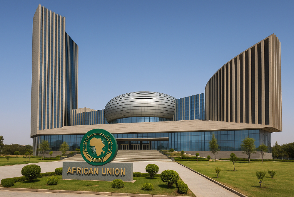The African Union headquarters in Addis Ababa, Ethiopia — a $200 million building funded by China and a symbol of soft power in Africa