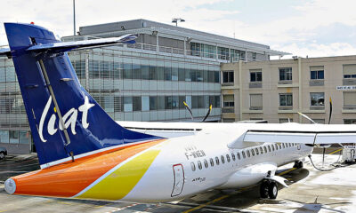 Liat Air aircraft featuring new branding, symbolizing the airline’s relaunch and renewed commitment to Caribbean regional connectivity and modern air travel.
