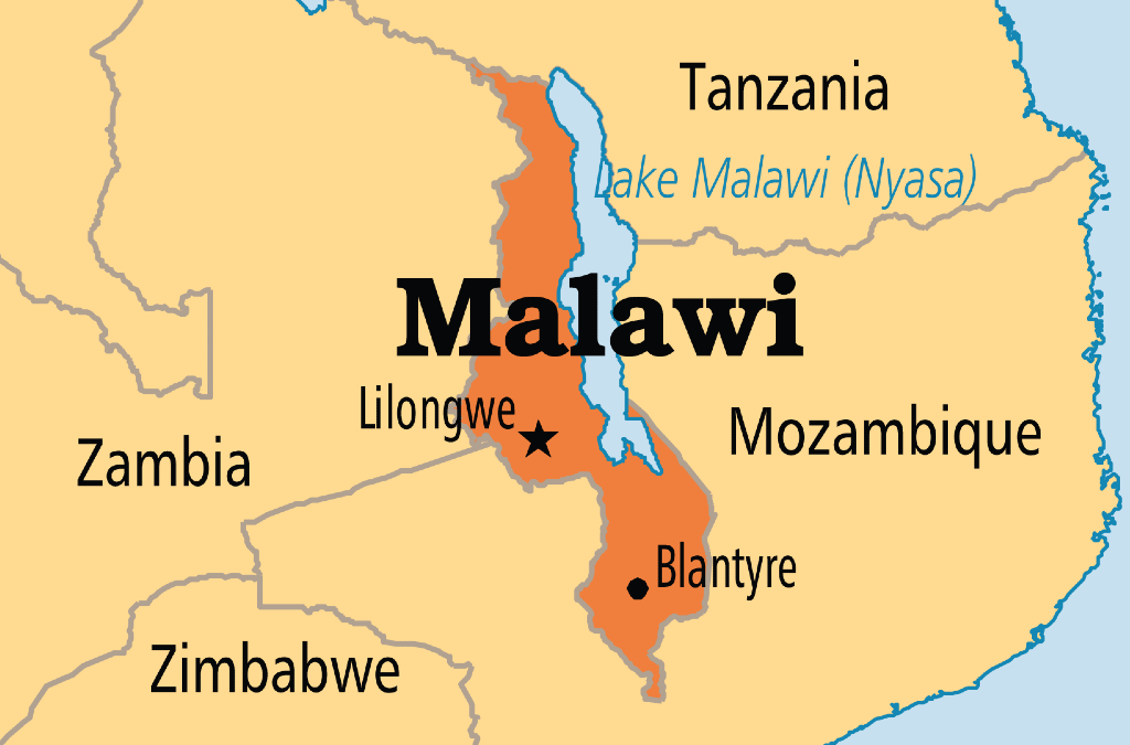 Map showing Malawi’s mineral-rich regions and growing Chinese investment in African mining sector