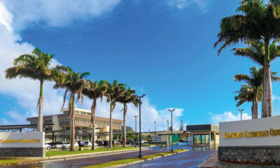 View of the Eastern Caribbean Central Bank headquarters in St. Kitts & Nevis