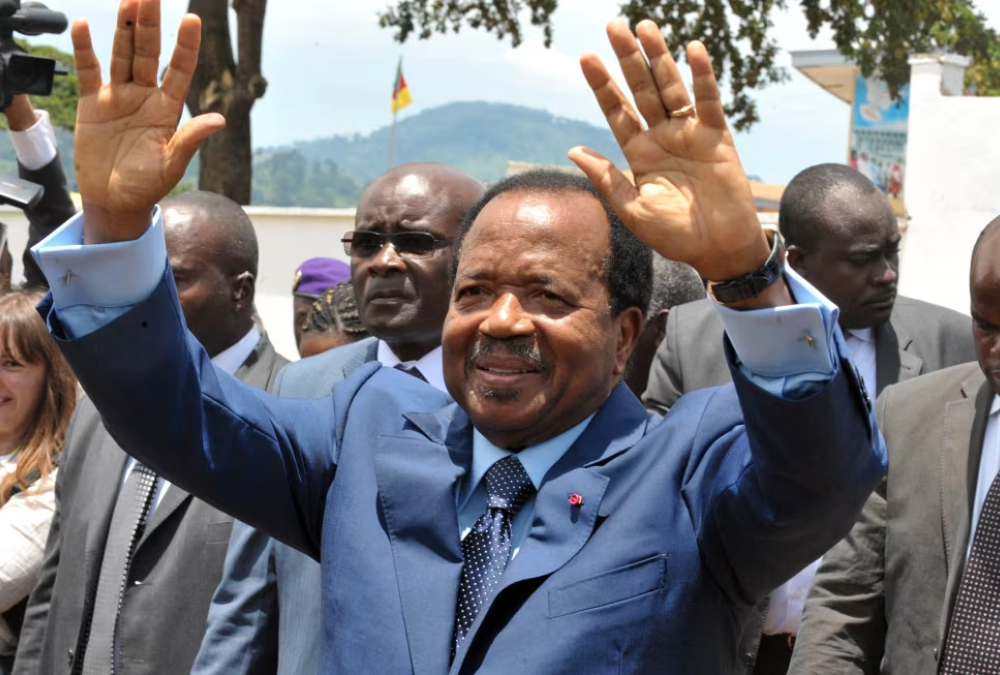 President Paul Biya of Cameroon, aged 92, amid growing political unrest and party divisions ahead of the 2025 election.