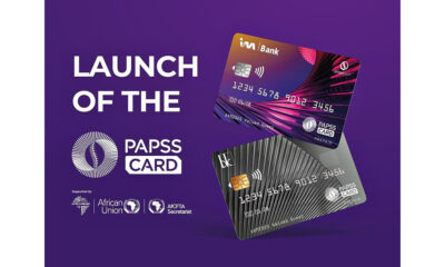 Close-up of the new PAPSSCARD – Africa’s first Pan-African debit/credit card designed to promote local financial autonomy and reduce reliance on global payment systems.
