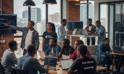 East African tech hub with young professionals innovating in Nairobi, Kenya – symbolizing digital growth and job creation