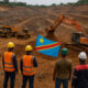 Miners in the Democratic Republic of the Congo extracting cobalt and other critical minerals, central to U.S.-China competition and linked to American-backed peace initiatives in conflict-affected regions.