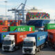 Cargo trucks and ships representing growing trade between East African Community and ECOWAS countries in 2025