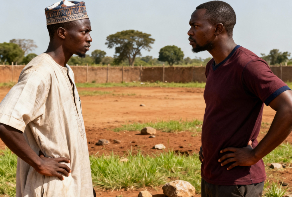 Fulani herder and Nigerian farmer in tense standoff over land resources