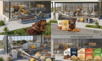 Value-added agriculture in Africa, highlighting cocoa, coffee, cassava, and maize processing