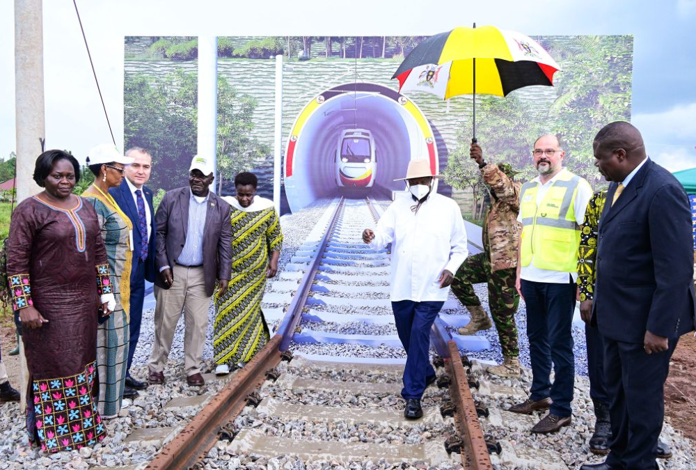 Construction of the Kampala–Malaba Standard Gauge Railway in Uganda, a modern transport project linking Kampala to the Kenyan border to boost trade and regional integration