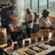 Coffee roasting facility in Africa producing value-added coffee products.