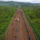 Construction site of the East African Crude Oil Pipeline (EACOP) in Uganda, linking Lake Albert oil fields to Tanzania’s Tanga Port