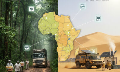Map of Africa showing diverse climate zones including tropical, arid, and temperate regions, illustrating how climate shapes market strategy for business expansion and product adaptation across the continent.