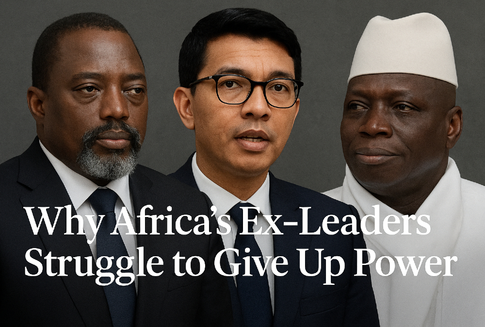 Former African presidents like Joseph Kabila, Andry Rajoelina and Yahya Jammeh symbolize the struggle of ex-leaders across Africa to relinquish power and accept democratic transitions.