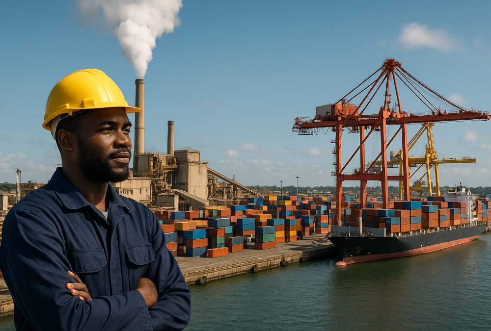 African factories and ports representing growth in regional and global value chains.