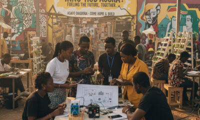 Vibrant African startup ecosystem in Accra, Ghana—highlighting grassroots innovation that demands proximity, not just capital, from the diaspora.