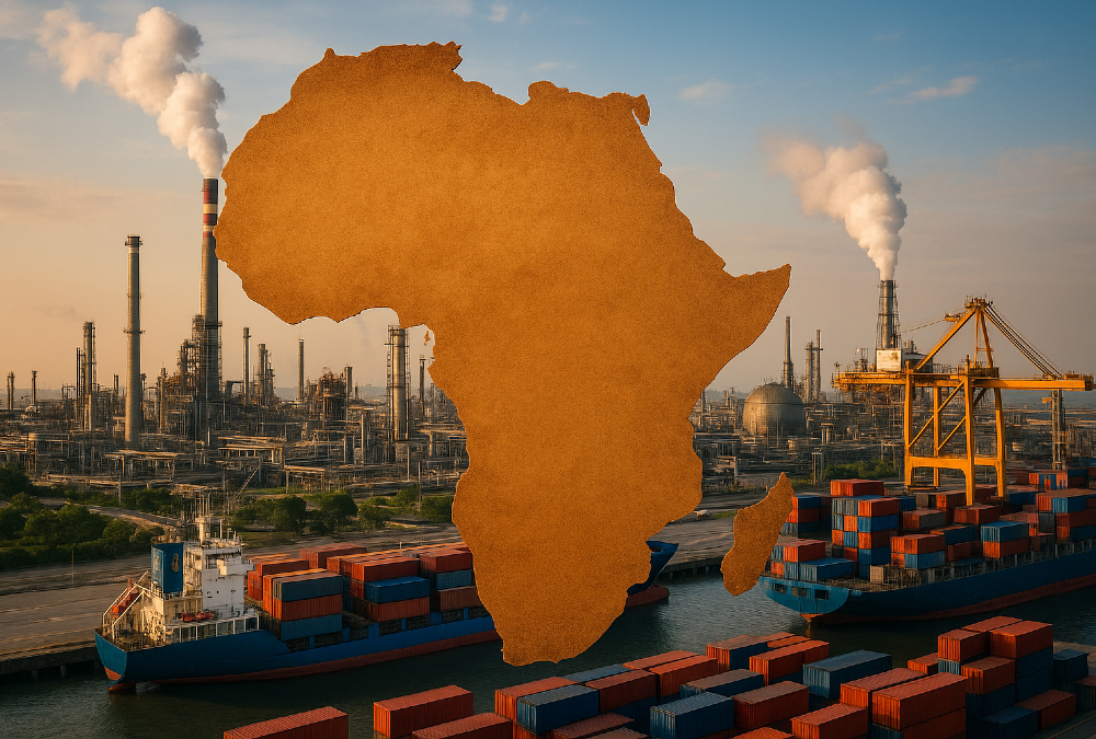 Africa as a hub of industrialization and economic diversification beyond raw commodity exports.