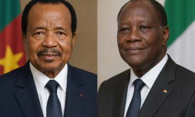 Cameroon and Ivory Coast during the 2025 elections, as leaders Paul Biya and Alassane Ouattara seek extended terms amid concerns over authoritarianism and constitutional coups in Francophone Africa.