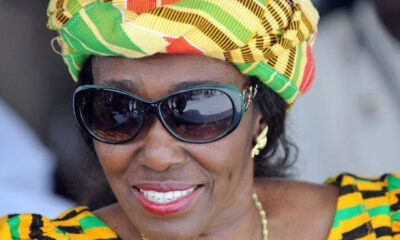 Portrait of Nana Konadu Agyeman-Rawlings, former First Lady of Ghana and prominent women’s rights advocate.