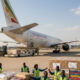 Ethiopian cargo being loaded onto a plane for the African Continental Free Trade Area (AfCFTA), symbolizing Africa’s growing intra-continental trade and economic integration.