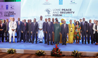 African and international security experts, diplomats, and youth leaders engaged in high-level dialogue at the 2025 Lomé Peace and Security Forum in Togo.