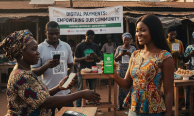 A mobile money transaction in Africa, highlighting increased digital payments, and financial inclusion