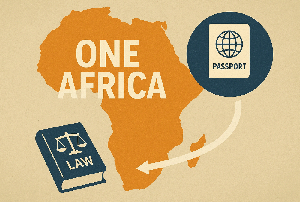 “One Africa” - A vision of a unified continent with one market, one passport, and one legal framework enabling seamless trade and shared prosperity.