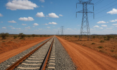 A new transnational railway or power line, representing the continental infrastructure needed to support African unity.