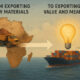 Conceptual image of Africa transitioning from exporting raw materials to exporting value and meaning.
