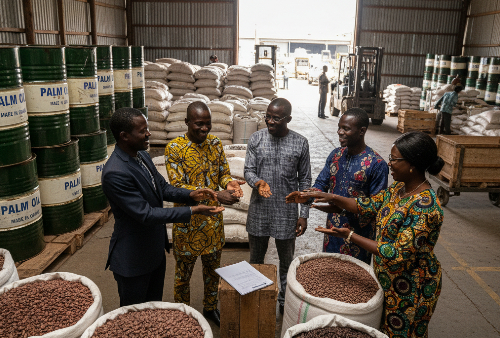 The handshake deal in traditional African trade, symbolizing a trust-based business model that operates without contracts.