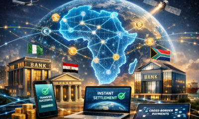Digital payment infrastructure connecting African banks across borders for instant settlement