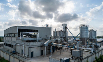 Modern manufacturing or food processing facility in West Africa.