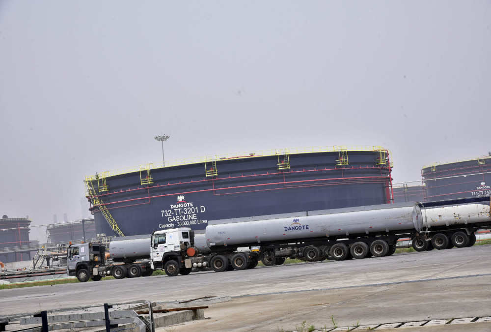 The Dangote Refinery in Lagos, Nigeria, Africa's largest oil refinery