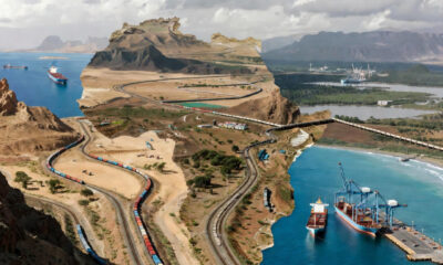 Africa's infrastructure including railways, ports, and pipelines connecting landlocked countries to coastal trade routes