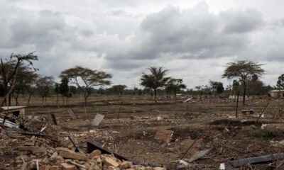 Destroyed farmland in eastern Democratic Republic of Congo.