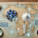 Visual of critical minerals like cobalt and lithium, overlayed on a map of Africa, representing strategic resource leverage.