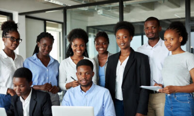 Young African workers symbolizing Africa's demographic dividend and economic growth potential