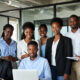 Young African workers symbolizing Africa's demographic dividend and economic growth potential