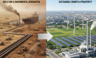 Energy infrastructure and industrial development in Africa, highlighting the risks of extractive energy exports versus domestic power grids, manufacturing, and economic transformation.