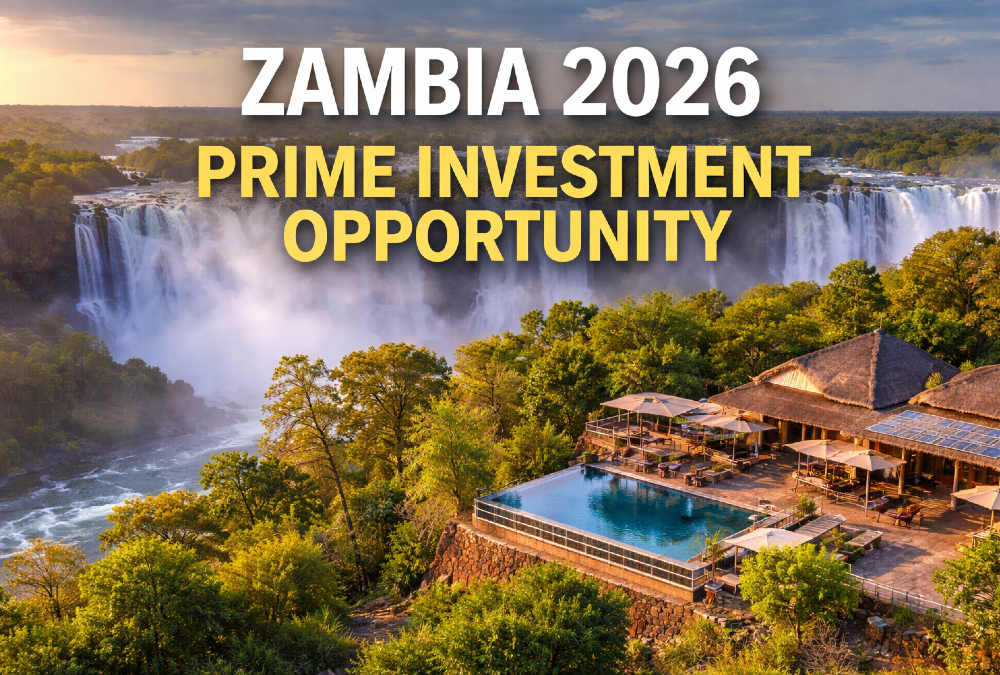 Zambia investment outlook 2026 highlighting post-debt recovery, stable currency, and opportunities in hospitality, infrastructure, energy, and mining-driven growth.