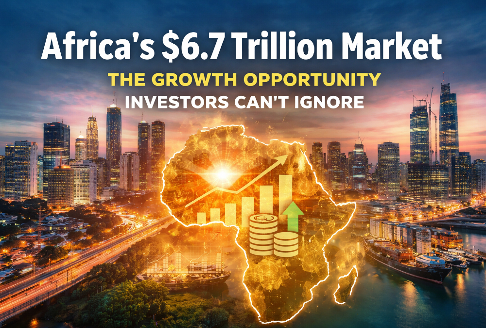 Africa’s $6.7 trillion market growth with rising foreign direct investment and expanding workforce driving economic opportunities across the continent.