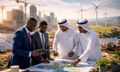 Middle Eastern capital flowing into Africa through large-scale infrastructure, renewable energy, agriculture, and logistics investments led by GCC countries.