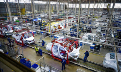 Opaia Motors vehicle assembly plant in Luanda Angola showing automotive manufacturing facility