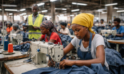 Factory workers in Africa highlighting the productivity and infrastructure challenges behind the “cheap labor” myth in manufacturing.