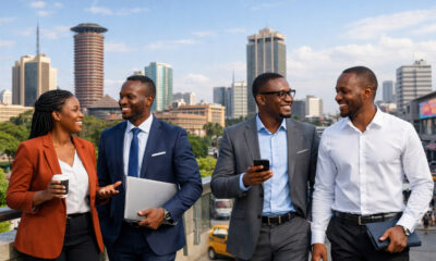 African business professionals working in diverse urban centers like Nairobi, Lagos, and Lusaka - debunking the myth that Africa is "too hot" for commerce.
