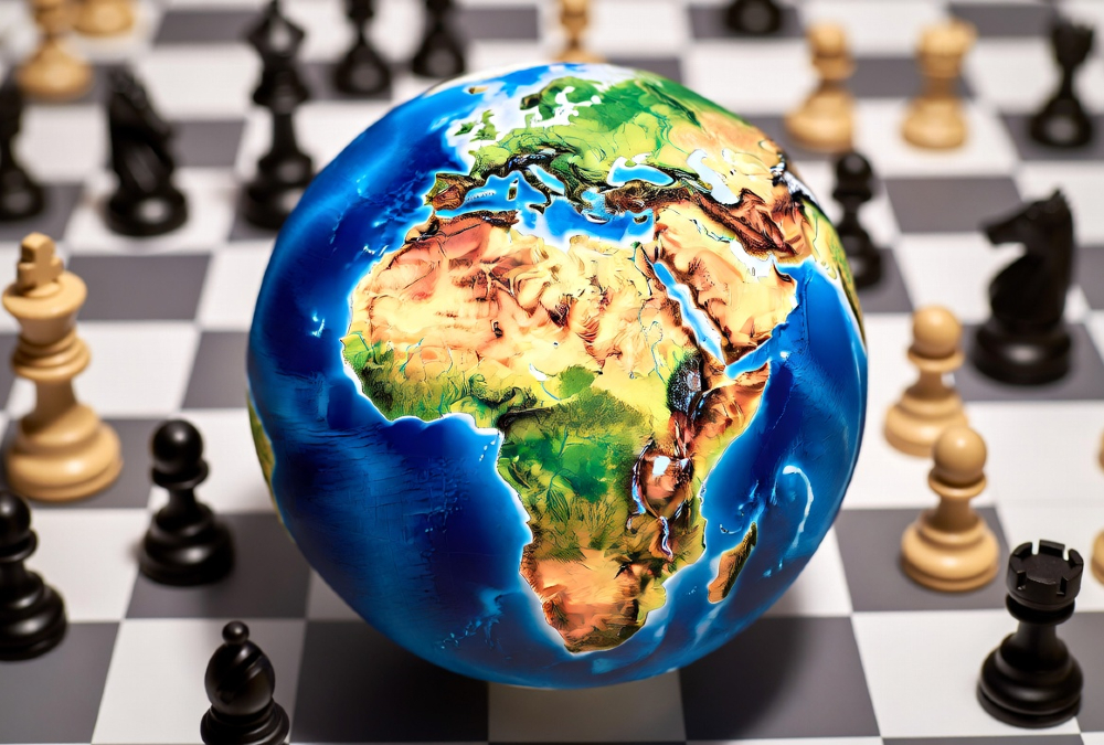 Africa navigating great and middle power competition on a global chessboard.